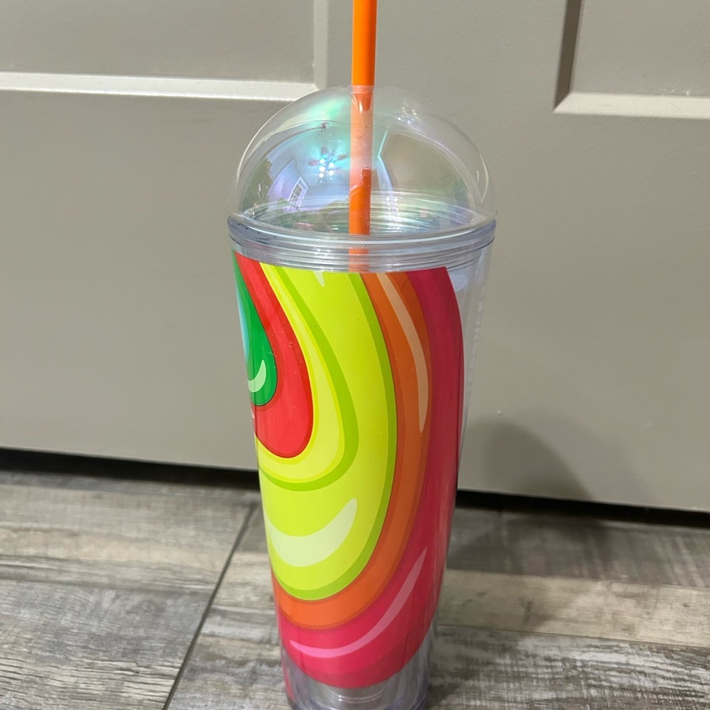 Starbucks 2025 Summer Collection 24oz Cold Cup iridescent vibrant multi-color - Picture 4 of 6